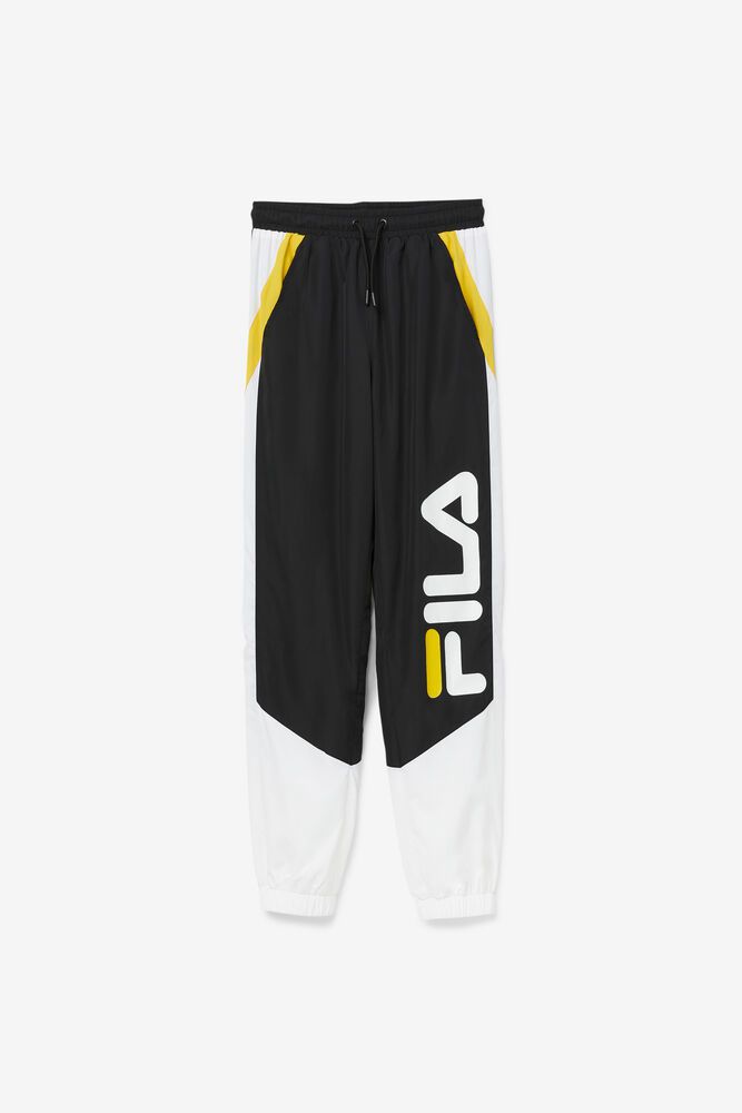 Fila Pants Mens Black/White Gustavo - Ireland 36958-LZAX